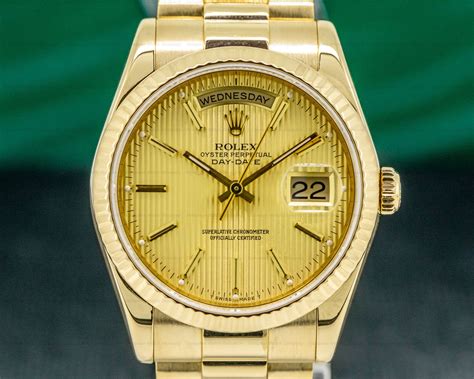 rolex day date tapestry dial